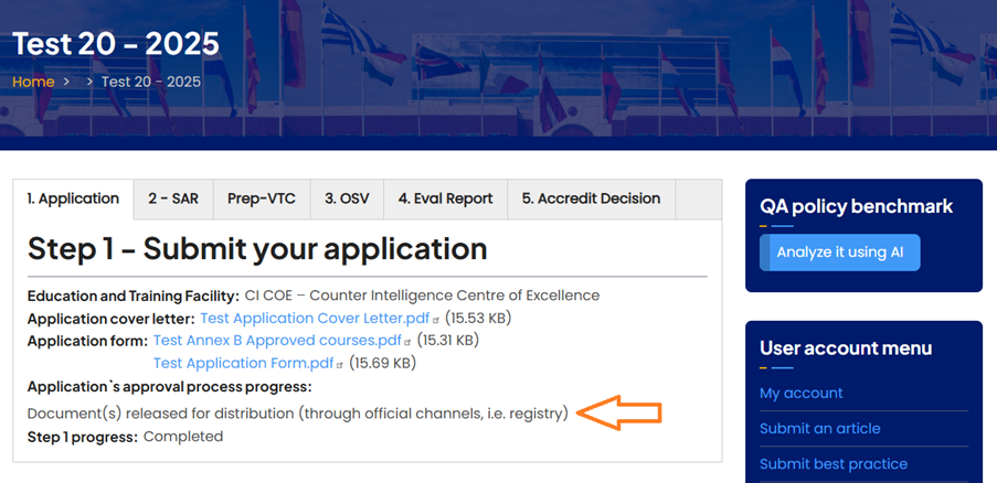 NIA Application in view mode