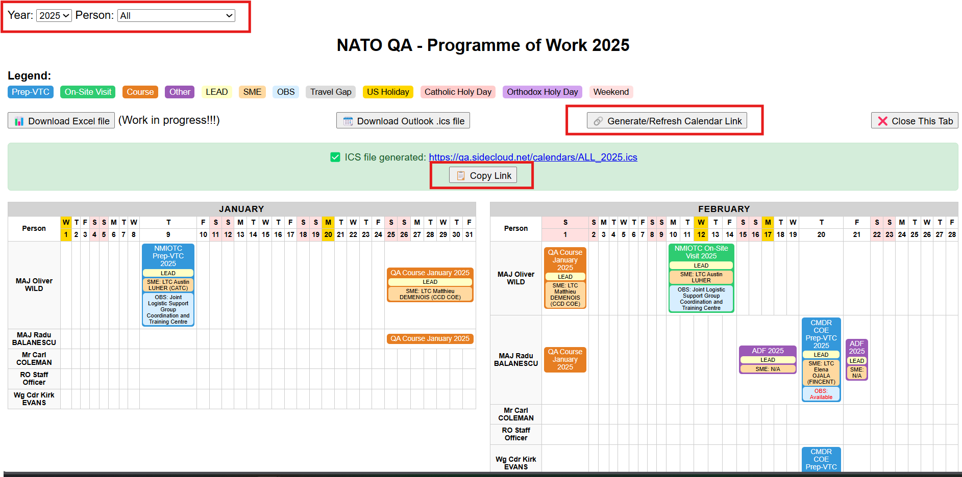 Screenshot 4 - New calendar features